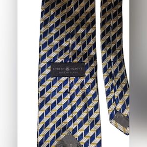 Robert Talbott Elegant Blue and Gold Men's Tie